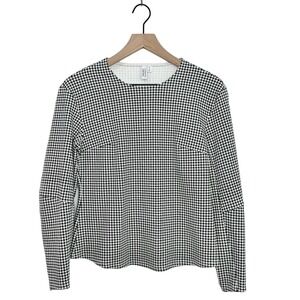 & Other Stories Houndstooth Cotton Blend Top size 2